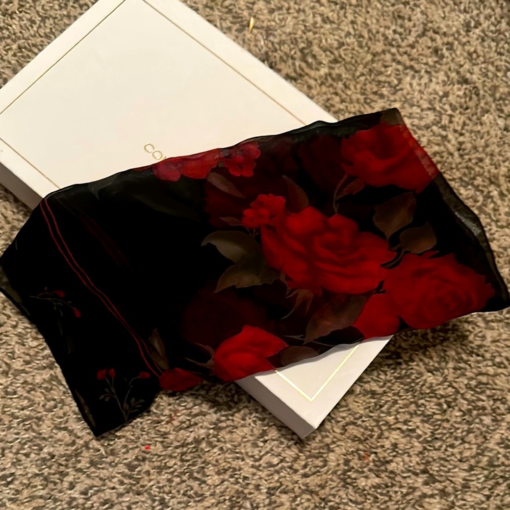 Floral Sheer Scarf